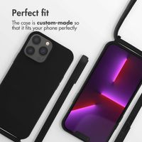 imoshion Silicone Case with Strap Apple iPhone 13 Pro Max - Black
