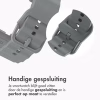 imoshion Wave Siliconenband Samsung Galaxy Watch 8 (40/44mm) / Classic (46mm) - Donkergrijs