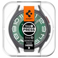 Spigen EZ FIT Glas.tR Screenprotector met applicator Samsung Galaxy Watch 6 Classic - 47 mm - Transparant