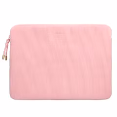 Selencia Corduroy Laptop hoes 13-14 inch - Laptopsleeve - Soft Blush