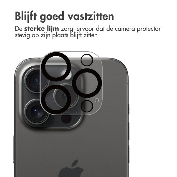 imoshion Camera Protector Glas 2 Pack Apple iPhone 16 Pro / 16 Pro Max - Zwart