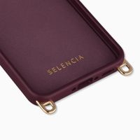 Selencia Rivièra MagSafe Backcover met afneembare haakjes Samsung Galaxy A37 (5G) - Bold Burgundy