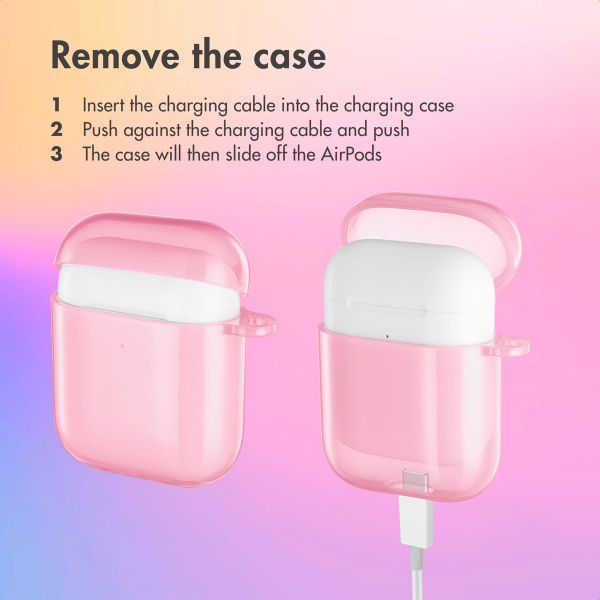 imoshion Neon case  Apple AirPods 1 / 2 - Light Pink