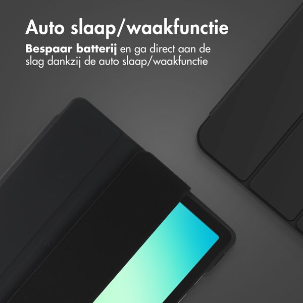 Accezz Smart Silicone Bookcase Samsung Galaxy Tab A11 Plus / A9 Plus - Zwart