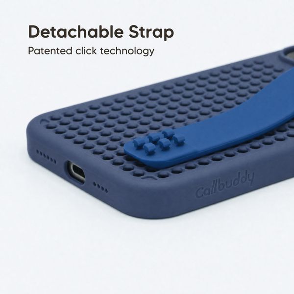 Callbuddy Hoesje met Strap Apple iPhone 16 Pro Max - Deep Marine