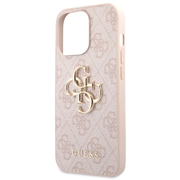 Guess 4G Metal Logo Backcover Apple iPhone 13 Pro Max - Roze