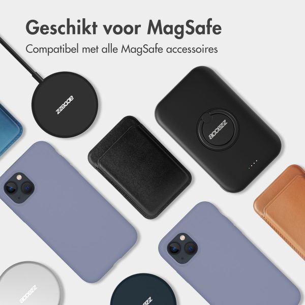 Accezz Liquid Silicone Backcover met MagSafe Apple iPhone 15 Pro - Lavender Grey