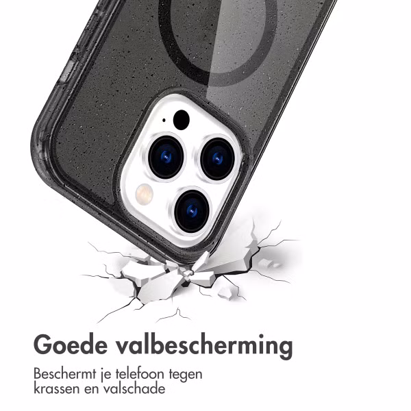 imoshion Sparkle Backcover met MagSafe Apple iPhone 14 Pro - Glitter Zwart