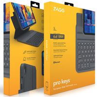 ZAGG Pro Keys Keyboard Bookcase Apple iPad 11 (2025) 11 inch A16 / iPad 10 (2022) 10.9 inch - QWERTY - Zwart