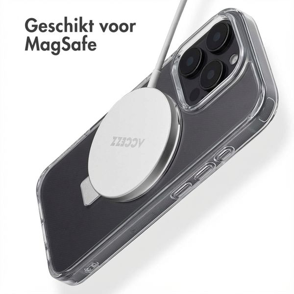 Accezz Ring Stand Backcover met MagSafe Apple iPhone 16 Pro - Transparant