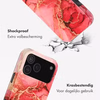 Selencia Vivid Backcover met MagSafe Apple iPhone 17 Pro - Rosy Marble