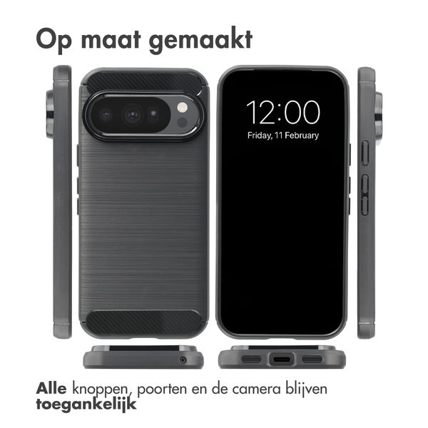 imoshion Brushed Backcover Google Pixel 11 Pro - Zwart
