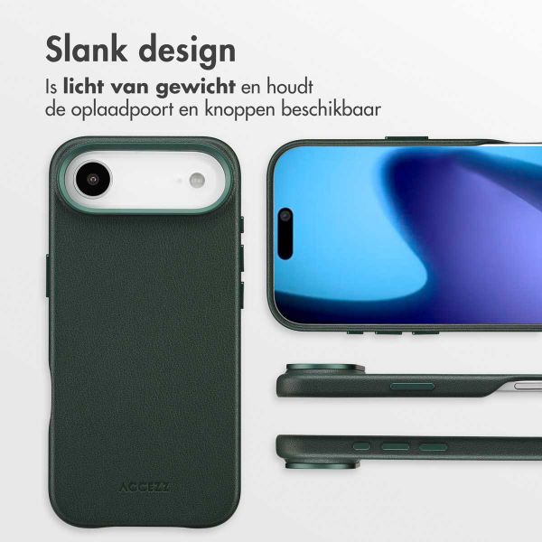 Accezz MagSafe Leather Backcover Apple iPhone Air - Cedar Green