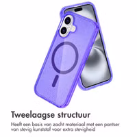 imoshion Sparkle Backcover met MagSafe Apple iPhone 16 - Glitter Paars