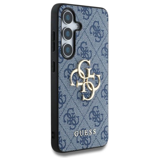 Guess 4G Metal Logo Backcover Samsung Galaxy S25 - Blauw