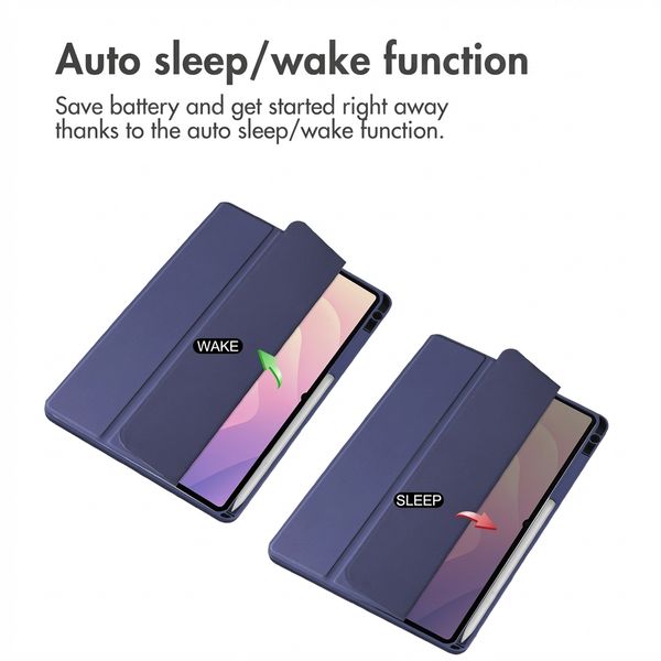imoshion Trifold Hardcase Bookcase Samsung Galaxy Tab S11 Ultra - Donkerblauw