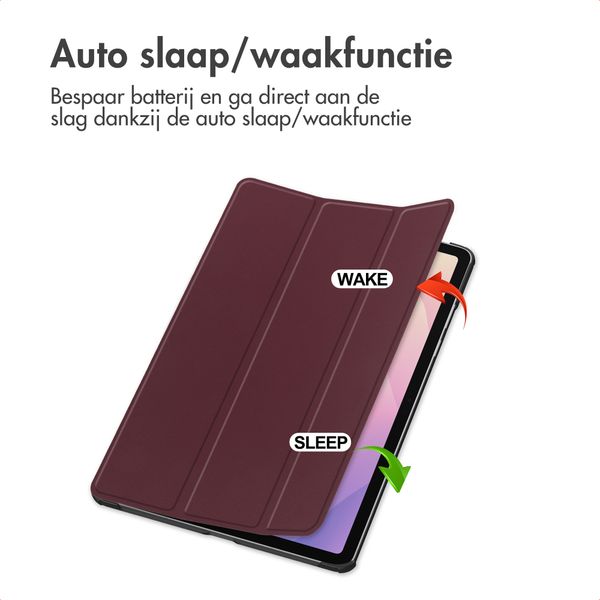 imoshion Trifold Bookcase Samsung Galaxy Tab S11 - Bordeaux
