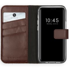 Selencia Echt Leren Bookcase Apple iPhone 12 Mini - Bruin