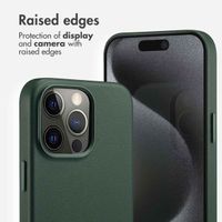 Accezz Leather Back Cover with MagSafe Apple iPhone 15 Pro Max - Cedar Green