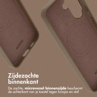 Accezz MagSafe Leather Backcover Samsung Galaxy A57 (5G) - Coffee Brown