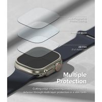 Ringke Bezel Styling + Screenprotector Apple Watch Ultra (2) - 49 mm - Fluted Titanium