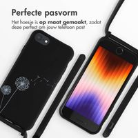 imoshion Siliconen design hoesje met koord Apple iPhone SE (2022 / 2020) / 8 / 7 - Dandelion Black