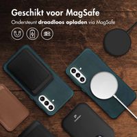 Accezz Vintage Leather Magsafe Backcover Samsung Galaxy A56 - Smokey Green