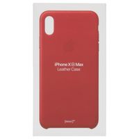 Apple Leather Backcover Apple iPhone Xs Max - Red