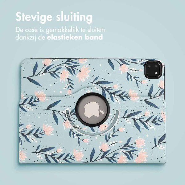 imoshion 360° Draaibare Design Bookcase Apple iPad Pro 11 (2022 / 2021 / 2020 / 2018) - Flowers