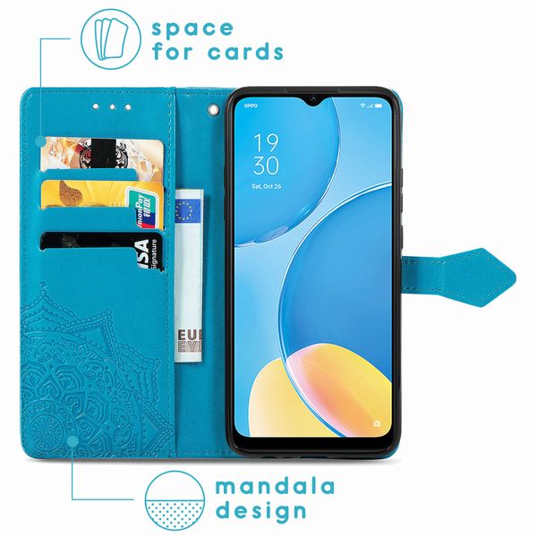 imoshion Mandala Bookcase Oppo A15 - Turquoise