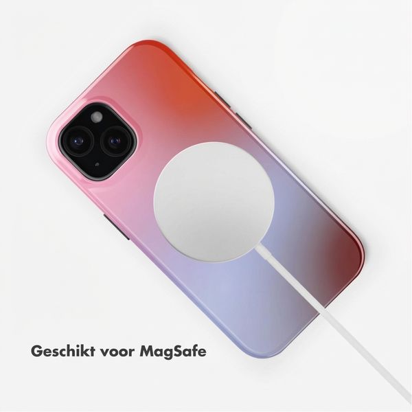Selencia Vivid Backcover met MagSafe Apple iPhone 15 - Gradient Soft Blush