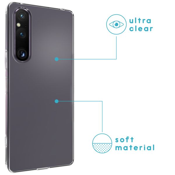 imoshion Softcase Backcover Sony Xperia 1 V - Transparant