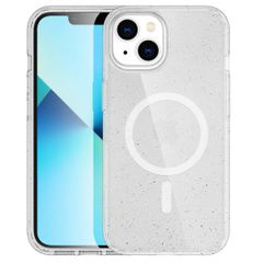 imoshion Sparkle Backcover met MagSafe Apple iPhone 14 - Glitter Transparant
