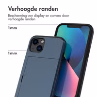 imoshion Backcover met pasjeshouder Apple iPhone 13 - Donkerblauw