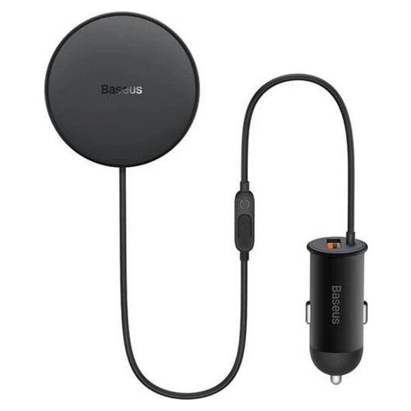 Baseus CW01 Magnetic Car mount - telefoonhouder auto - Ventilatierooster - Magnetisch en MagSafe - Draadloos opladen - Zwart 