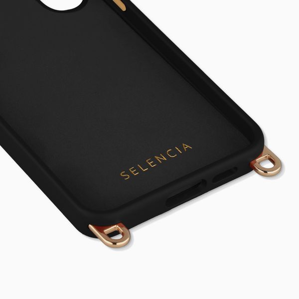 Selencia Rivièra MagSafe Backcover met afneembare haakjes Samsung Galaxy S25 FE - Velvet Black
