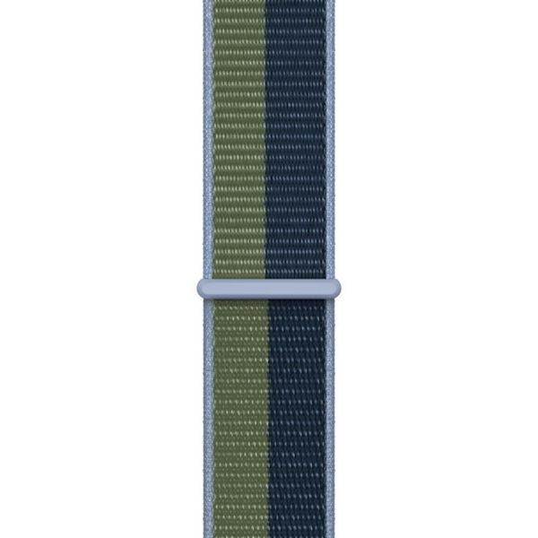 Apple Sport Loop band Apple Watch Series 1 t/m 9 / SE (38/40/41 mm) | Series 10 / 11 (42 mm) - Abyss Blue/Moss Green