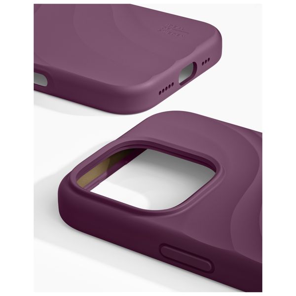 iDeal of Sweden Soft Swirl Silicone MagSafe Case Apple iPhone 16 Pro Max - Velvet Plum