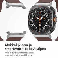 imoshion Lederen bandje Samsung Galaxy Watch Ultra - Donkerbruin