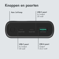 imoshion Powerbank 27.000 mAh - Quick Charge en Power Delivery - Zwart