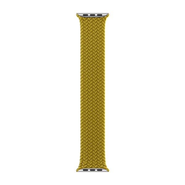 Apple Gevlochten solobandje Apple Watch | 44/45/46/49 mm - Maat 0 - Chartreuse