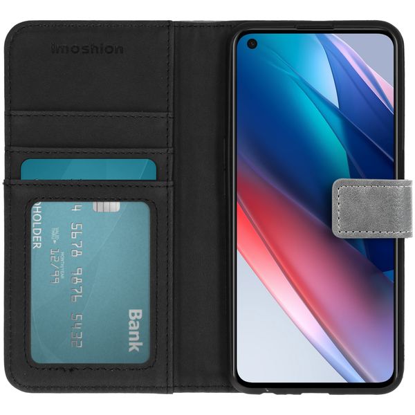 imoshion Luxe Bookcase Oppo Find X3 Lite - Grijs