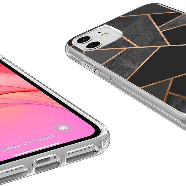 imoshion Design hoesje iPhone 11 - Grafisch Koper / Zwart