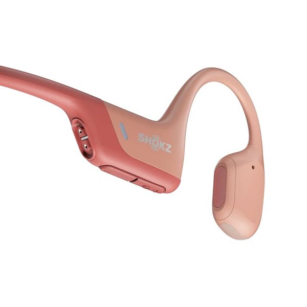 Shokz OpenRun Pro - Standaard maat - Open-Ear draadloze oordopjes - Bone conduction - Pink