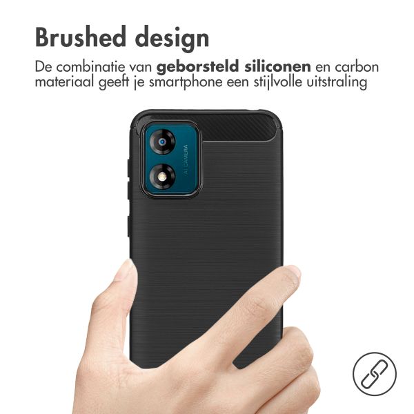 imoshion Brushed Backcover Motorola Moto E13 - Zwart