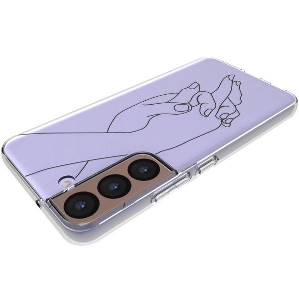 imoshion Design hoesje Samsung Galaxy S22 - Hand - Transparant