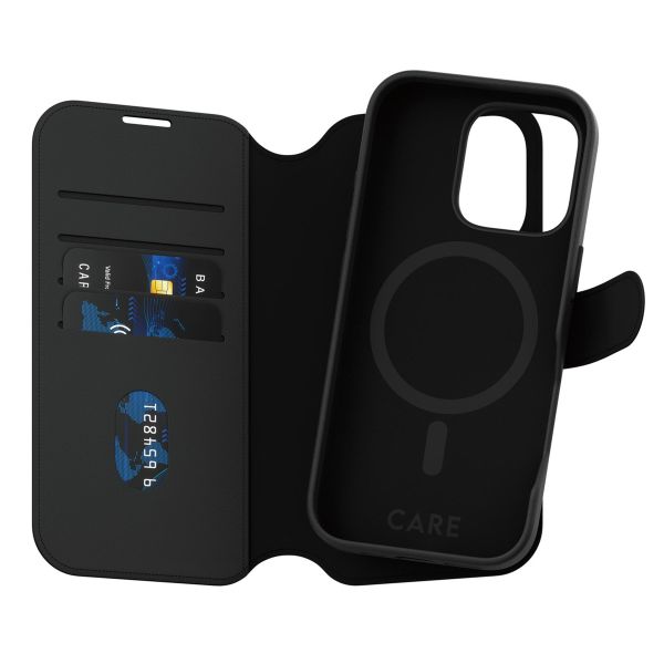 CARE by PanzerGlass Tango 2-in-1 Wallet Case MagSafe iPhone 16 Pro - Zwart