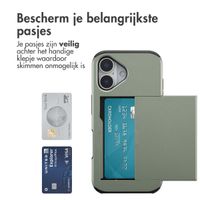 imoshion Backcover met pasjeshouder Apple iPhone 17 - Groen