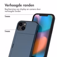 imoshion Backcover met pasjeshouder Apple iPhone 14 - Donkerblauw