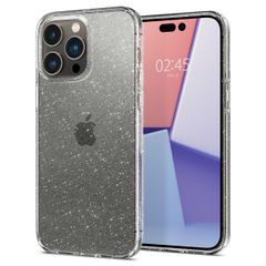 Spigen Liquid Crystal Glitter Backcover iPhone 14 Pro Max - Transparant